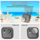 Magnetic Quick-Release Camera Mount/Lens Guard for Go Ultra, Rotatable Magnetic Gimbal Base, Reusable Adhesive Camera Bracket