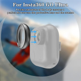 Magnetic Quick-Release Camera Mount/Lens Guard for Go Ultra, Rotatable Magnetic Gimbal Base, Reusable Adhesive Camera Bracket