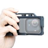 Metal Camera Cage for Go Ultra Pocket, Anti-Scratch Street Photography Protective Cage Frame with Cold Shoe, Handle