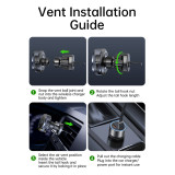 Magnetic Car Phone Holder Mount with 15W Wireless Charging, 360° Rotating Air Vent Cell Phone Stand for All Smartphones & Car Models