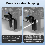 Cable Clamp Block For ARCA Tripod Monopod Quick Release Plate for Ballhead Cable Fixed Lock Winder Camera Data Port Protector