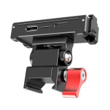 Magnetic Quick Release Mount with NATO Clamp Rail, Aluminum Alloy Base Bracket Holder, Adjustable Camera Mount Adapter for Cameras Cage, Monitor