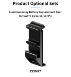 Camera Battery Door Replacement with Cold Shoe, Quick Release Side Door Battery Cover Compatible with Hero 13/12/11/10/9 Action Camera