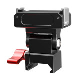 Magnetic Quick Release Mount with NATO Clamp Rail, Aluminum Alloy Base Bracket Holder, Adjustable Camera Mount Adapter for Cameras Cage, Monitor