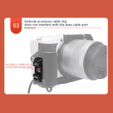 Camera Cage Stabilizer Compatible with EOSR50V for Vertical Video Photograph