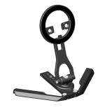 Magnetic Phone Holder, Aluminum 360° Rotation Cell Phone Mount Stand Tripod Mount Adapter SLR Camera Cage Accessories