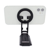 2 in 1 Double-sided Magnetic Phone Holder & Selfie Stick, Aluminum Foldable Cell Phone Stand Desktop Mount Bracket for Mate80/P90/Phone 17/16/15/14 Series