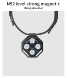 Hidden Chest Mount Harness, Magnetic Neck Brace Strap Belt, 40-80cm Adjustable Camera Holder for Go Ultra/Hero Action Camera Accessories