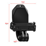 J Hook Adapter Quick Release Chest Clip Mount Magnetic Base for Gopro 13 12 Insta360 GO3S for DJI OSMO Action Camera Accessories