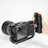 Camera Top Handle & Side Handles, Quick-Release Electronic Control Hand Grip, Ambidextrous Cameras Shutter Button, Up and Down Adjustable