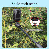Magnetic Quick-Release Mount Adaper, Aluminum Horizontal and Vertical Photograph Bracket with Charging Contacts for Osmo 360 Cameras