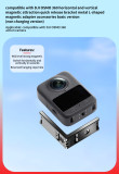 Magnetic Quick-Release Mount Adaper, Aluminum Horizontal and Vertical Photograph Bracket with Charging Contacts for Osmo 360 Cameras