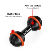 Universal Double Ball Heads Adapter, Aluminum Alloy Ball Joint Mount Holder, Camera Motorcycle Mobile Phone Extension Bracket Rod (25.4mm to 25.4mm)