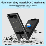Magnetic Quick-Release Mount Adaper, Aluminum Horizontal and Vertical Photograph Bracket with Charging Contacts for Osmo 360 Cameras