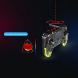 Color Screen H7 Remote Control, FS-PA01 Left-Hand Small Handle for Racing Drone, Black