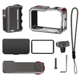 Camera Cage, Scratch-Resistant Protective Case Cover, Cameras Expansion Frame with Screen Sunshade/Soft Rubber Lens Cap for Osmo Action 6