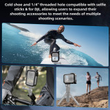 Metal Camera Cage for Go Ultra Pocket, Anti-Scratch Street Photography Protective Cage Frame with Cold Shoe, Handle