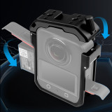 Metal Camera Cage for Go Ultra Pocket, Anti-Scratch Street Photography Protective Cage Frame with Cold Shoe, Handle