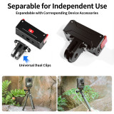 Magnetic Mount Adapter, Aluminum Quick-Release Mount Base for Action 6/Osmo Nano/OSMO 360 Cameras, Tripods, Selfie Sticks, Vlogging Accessories