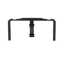 Phone Cage, Dual Handgrip Smartphone Video Rig, Hand Girp Stabilizer Filmmaking with 2 Cold Shoe Mount/Dual Grips for Creators Vlogging