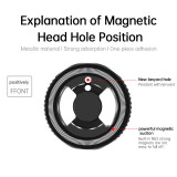 Magnetic Phone Tripod Mount Adapter with 1/4” Screw Hole & Cold Shoe, Aluminum Magnetic Phone Holder Ring, Mount Base Head for Almost All Cellphones, Tripod
