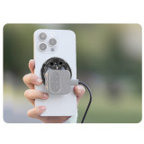 Magnetic Phone Tripod Mount Adapter with 1/4” Screw Hole & Cold Shoe, Aluminum Magnetic Phone Holder Ring, Mount Base Head for Almost All Cellphones, Tripod