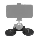 Strong Magnetic Suction Cup Holder for Car D66mm D88mm Dual Magnet Base Rubber Bracket Magnetic Mounting M10 Screw Hole for Camera Light Phone Holder Monitor Display Stand