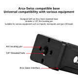 Aluminum Scope Mount Holder, Telescope Mounting Bracket - 38mm Gimbal Tripod Adapter for Live Streaming Photography Outdoor Accessories