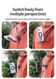 Adjustable Chest Mount Harness w Magnetic 3-Card, Magnetic Neck Brace Strap Belt, Mobile Phone Holder Compatible with Phone 17/16 series