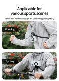 Magnetic Phone Holder Clip, Adjustable Chest Mount Harness with 300g Load Capacity Compatible with Phone 17/16 Series