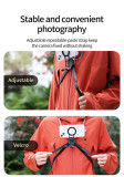 Adjustable Chest Mount Harness w Magnetic 3-Card, Magnetic Neck Brace Strap Belt, Mobile Phone Holder Compatible with Phone 17/16 series