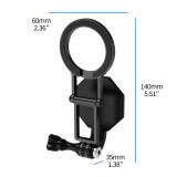 Magnetic Phone Holder Clip, Adjustable Chest Mount Harness with 300g Load Capacity Compatible with Phone 17/16 Series