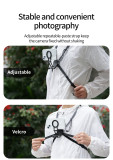 Adjustable Chest Mount Harness w Magnetic 3-Card, Magnetic Neck Brace Strap Belt, Mobile Phone Holder Compatible with Phone 17/16 series