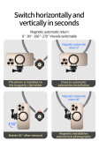 Adjustable Chest Mount Harness w Magnetic 3-Card, Magnetic Neck Brace Strap Belt, Mobile Phone Holder Compatible with Phone 17/16 series