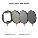 Camera Filter Adapter Ring Compatible with AcePro/Ace Pro, w Protective Frame, Adjustable CPL/ND8/ND64/ND1000/UV Filter