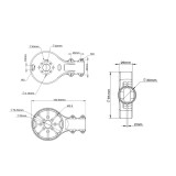 Tarot Motor Mount / Ultralight Motor Mount / Plastic / One-piece Molding / 30mm Tube Diameter TL1813
