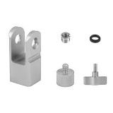 Microphone Mount Adapter, 180 ° Rotation Mic Stand Adapter, Mic Boom Arm 1/4 & 3/8 Screws Adapter, Extension Tube for Camera Tripod, Projector Stand Arm