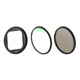 Camera Filter Adapter Ring Compatible with AcePro/Ace Pro, w Protective Frame, Adjustable CPL/ND8/ND64/ND1000/UV Filter