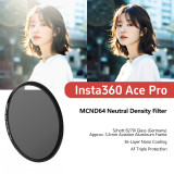 Camera Filter Adapter Ring Compatible with AcePro/Ace Pro, w Protective Frame, Adjustable CPL/ND8/ND64/ND1000/UV Filter