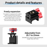 NATO Clamp Slider, Quick Release NATO Rail-type Clamp with 1/4  3/8  Threads for Camera Cage, Cold Shoe Adapter Monitor Support Magic Arm Microphone