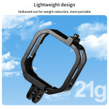 Camera Cage Compatible with GO Ultra Camera, Horizontal and Vertical Photograph, Aluminum 2-card Extension Frame Protective Case