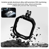 Camera Cage Compatible with GO Ultra Camera, Horizontal and Vertical Photograph, Aluminum 2-card Extension Frame Protective Case