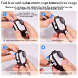 Camera Cage Compatible with GO Ultra Camera, Horizontal and Vertical Photograph, Aluminum 2-card Extension Frame Protective Case