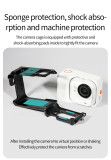 Camera Cage Frame for Go Ultra, Metal Protective Case with Cold Shoe, 1/4'' Expansion Mount Horizontal & Vertical Vlog Photograph
