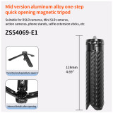 95mm/119mm/145mm/139mm/188mm Aluminum Alloy Photography Tripod, Phone Desktop Mount, Handheld Portable Selfie Stick, N52 Strong Magnetic Attraction for Pocket 3/X5 Camera