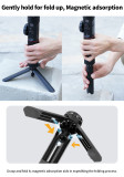 95mm/119mm/145mm/139mm/188mm Aluminum Alloy Photography Tripod, Phone Desktop Mount, Handheld Portable Selfie Stick, N52 Strong Magnetic Attraction for Pocket 3/X5 Camera