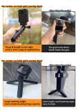 95mm/119mm/145mm/139mm/188mm Aluminum Alloy Photography Tripod, Phone Desktop Mount, Handheld Portable Selfie Stick, N52 Strong Magnetic Attraction for Pocket 3/X5 Camera