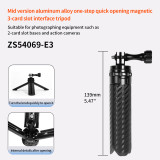 95mm/119mm/145mm/139mm/188mm Aluminum Alloy Photography Tripod, Phone Desktop Mount, Handheld Portable Selfie Stick, N52 Strong Magnetic Attraction for Pocket 3/X5 Camera