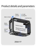 Camera Cage Frame for Go Ultra, Metal Protective Case with Cold Shoe, 1/4'' Expansion Mount Horizontal & Vertical Vlog Photograph