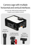 Camera Cage Frame for Go Ultra, Metal Protective Case with Cold Shoe, 1/4'' Expansion Mount Horizontal & Vertical Vlog Photograph
